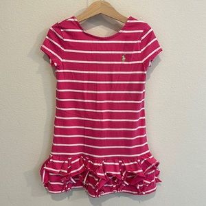 GUC size 6 Ralph Lauren Pink & White Striped Dress!